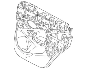 Bmw 51-42-5-b36-3b6 Genuine Door Interior Trim Panel