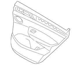 Bmw 51-42-7-279-926 Genuine Door Trim Panel Bmw 51-42-7-279-926 Genuine Door Trim Panel