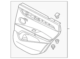 Bmw 51-42-7-937-883 Genuine Door Trim Panel
