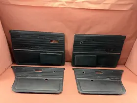Bmw 51411872283 E12 530i 528i Interior Door Panel Black Set Oem 86k Miles