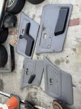 Bmw 51411965269 E30 Set Grey Sedan Door Panels Cards Front Rear 325i 325is #99 Bmw 51411965269 E30 Set Grey Sedan Door Panels Cards Front Rear 325i 325is #99