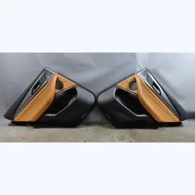 Bmw 51427940297 2018-2023 G01 X3 Factory Rear Interior Door Panel Pair Cognac Brown Oem