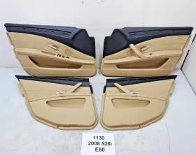 Bmw 6983617 08-10 Oem E60 528 Front Rear Left Right Door Card Panels Beige Set Note Bmw 6983617 08-10 Oem E60 528 Front Rear Left Right Door Card Panels Beige Set Note