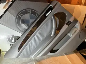 Bmw 707976703 01-06 X5 E53 Rear Left Driver Side Interior Door Trim Panel W Wood And Shade