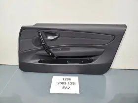 Bmw 7224372 08-13 Oem E82 Coupe Front Passenger Door Card Panel Leather Boston Black