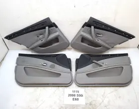 Bmw 7233407 08-10 Oem E60 E61 Front Rear Left Right Door Card Panels Leather Gray Set Bmw 7233407 08-10 Oem E60 E61 Front Rear Left Right Door Card Panels Leather Gray Set