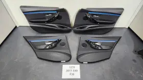Bmw 7279208 12-18 Oem F30 F31 330 335 Front Rear Door Card Panels Black Blue Set Bmw 7279208 12-18 Oem F30 F31 330 335 Front Rear Door Card Panels Black Blue Set