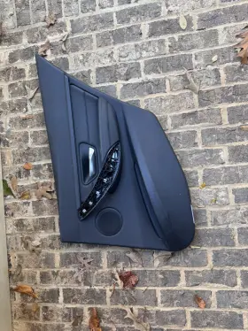 Bmw 7280770 Oem F30 Sedan Rear Right Passenger Door Card Panel Leather Black