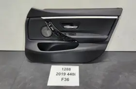Bmw 7347206 15-20 Oem F36 428 430 Front Right Side Door Card Panel Sensatec Black