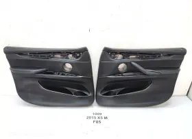 Bmw 8065513 15-18 Oem F85 X5 M Front Door Card Panels Black Merino Leather Set