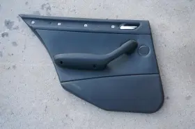 Bmw 8224535 Oe E46 Black Montana Leather Rear Left Driver Door Panel 01-05 325i 330i