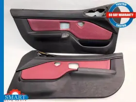 Bmw 839926101 Z3 Roadster Interior Door Panel Trim Red Set Left Right 96-99 Oem Has Wear Bmw 839926101 Z3 Roadster Interior Door Panel Trim Red Set Left Right 96-99 Oem Has Wear