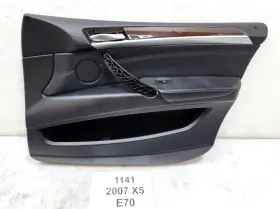 Bmw 9133526 07-13 Oem E70 X5 Front Right Passenger Door Card Panel Leather Black Bmw 9133526 07-13 Oem E70 X5 Front Right Passenger Door Card Panel Leather Black