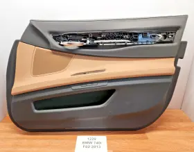 Bmw 9160814 10-15 Oem F01 F02 750 Front Right Passenger Door Panel Nappa Leather Brown