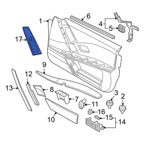 Bmw Oe 61316951956 For M5 2006-2010 Front Right Door Switch Trim Panel