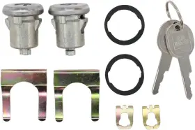 Branded Nonedl15802 2 Pcs Door Lock Cylinder For Chevy Truck C10 C20 Silver Gold Black