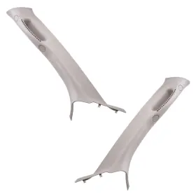 Brock 2449-0019lr A Pillar Trim Panel With Pull Handle Beige Set For Dodge Ram Left Right