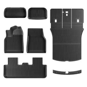 Carentr Car25682 Tesla Model Y Juniper Floor Mats Cargo Liner 7pc