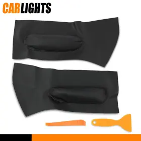 Carlights C-02dta2244abk Fit For 1998-2010 Volkswagen Beetle Door Panel Insert Card Leather Cover 2pc New