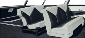 Cars Inc Tf101101 1956 Nomad Wagon Ivory / Charcoal Door Panel Set
