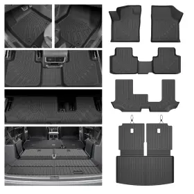 Cartist Car0390 Volkswagen Atlas Full Set 18-26 Car Floor Mats All Weather Cargo Liners