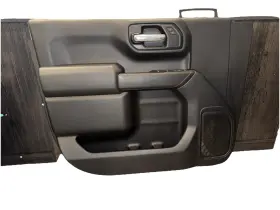 Chevrolet 85614490 22-25 Silverado 1500 Front Left Door Panel Trim Cover Black #251151