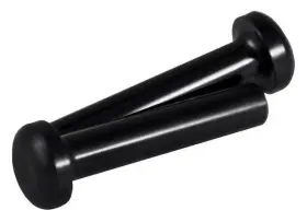 Classic Industries Ab10033b Aluminum Round Head Door Lock Knobs Black Anodized Brand All American Billet
