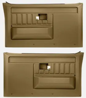 Counterpart 81-56662-s 81-87 Chevy/gmc Pickup Truck Oe Design Saddle Plastic Interior Door Panels Brown