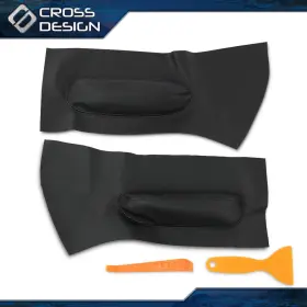 Crossdesign Ht-02dta2244abk 2pc Door Panel Insert Card Leather Cover Fit For 98-10 Volkswagen Beetle Black Crossdesign Ht-02dta2244abk 2pc Door Panel Insert Card Leather Cover Fit For 98-10 Volkswagen Beetle Black