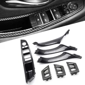 Dictorcoltd 550732958860 For Bmw F10 F18 Car Inner Window Lift Switch Armrest Panel Door Handle Trim 7pcs
