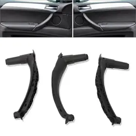 Dictorcoltd 550748589089 3pcs Inner Inside Door Panel Handle Pull Trim Cover Left And Right For Bmw E70 X5