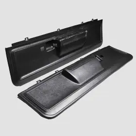 Dixie Restoration Db01502 73-77 Black Lower Door Panel Set W/ Clips With Lock No Power Window Holes Dixie Restoration Db01502 73-77 Black Lower Door Panel Set W/ Clips With Lock No Power Window Holes