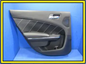 Dodge 1jr751x9ag 11-14 Charger Left Rear Lh Leather Door Card Panel Trim Black 7031