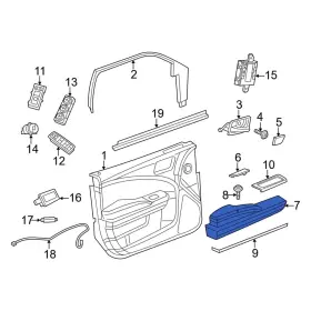 Dodge Oe 1wk36dx9aa For Charger 2011-2018 Front Right Door Armrest Dodge Oe 1wk36dx9aa For Charger 2011-2018 Front Right Door Armrest