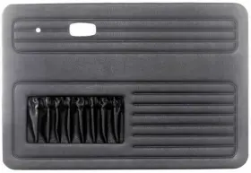 Empi 00-4854-0 4854 Black 4-piece Door Panel Kit With Pockets For Vw Air Cooled Bug 65-77