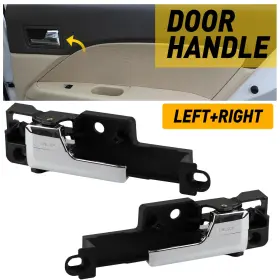 Fancyautoworld 81702 Pair Front Rh Interior Lh Inner Handle Door 06-12 Fit For Ford Mercury Milan