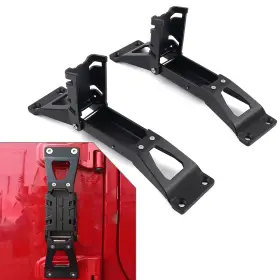 Flashbuyeasy 412000246485 Door Hinge Step Foot Pegs Pedal Black Fit For Jeep Wrangler Jl Gladiator Jt 2pcs Flashbuyeasy 412000246485 Door Hinge Step Foot Pegs Pedal Black Fit For Jeep Wrangler Jl Gladiator Jt 2pcs