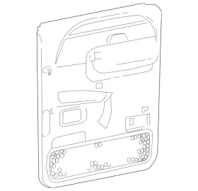 5C3Z-2627406-BAA FORD Door Interior Panel 5C3Z-2627406-BAA FORD Door Interior Panel