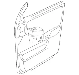 Ford 5l1z-7823943-aab Genuine Door Interior Trim Panel