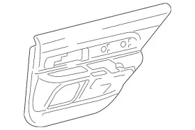 Ford 6f9z-7427407-aa Genuine Door Trim Panel