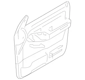Ford 7l2z-7823942-eaa Genuine Door Interior Trim Panel