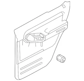 Ford 8l2z-7827407-ca Genuine Door Trim Panel