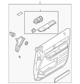 Ford 9a1z-7823943-cb Genuine Panel Assembly - Door Trim Ford 9a1z-7823943-cb Genuine Panel Assembly - Door Trim