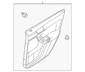 Ford 9s4z-5427406-bb Genuine Door Trim Panel