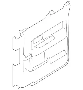 Ford Al3z-1627407-cb Genuine Door Trim Panel Ford Al3z-1627407-cb Genuine Door Trim Panel