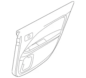 Ford Be5z-5427406-ca Genuine Door Trim Panel Ford Be5z-5427406-ca Genuine Door Trim Panel
