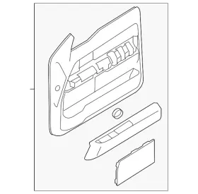 Ford Bl3z-1823942-gb Genuine Door Trim Panel Ford Bl3z-1823942-gb Genuine Door Trim Panel