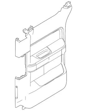 Ford Bl3z-1827406-cc Genuine Door Trim Panel