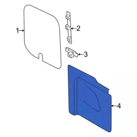 Ford Ck4z-6145220-al Genuine Lower Trim