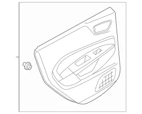 Ford D2bz-5827407-pd Genuine Door Trim Panel